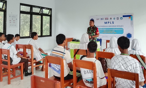 Sinergi Pendidikan dan TNI: Babinsa Latih Siswa Baru SMK PPN Telaga Semangat Cinta Tanah Air