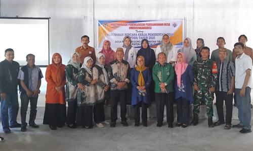 Rencana Kerja Pemerintah Desa Reksonegoro Tahun 2025 Ditetapkan Lewat Musdes Khusus